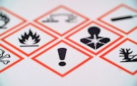 Whmis symbols workplace hazardous material information system exclamation mark focused symbol