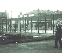 Barrie Hookins on site (1963)