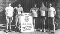 SWH Structural Striders running Bedford Half Marathon (1985)