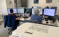 London office staff working hard at their computers