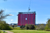 A panned out perspective of the Hotel LaTour Construction in Milton Keynes