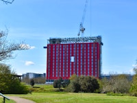 A panned out perspective of the Hotel LaTour Construction in Milton Keynes
